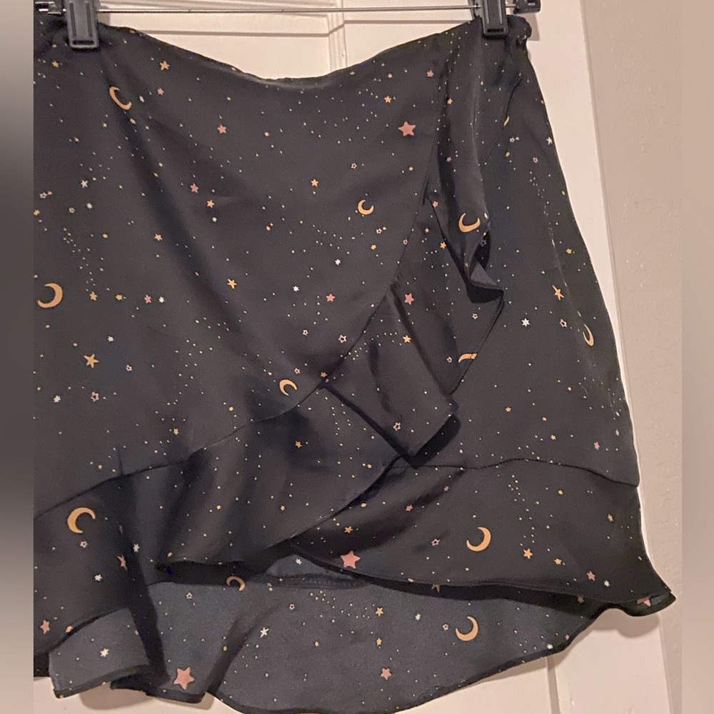 Stars Satin Skirt